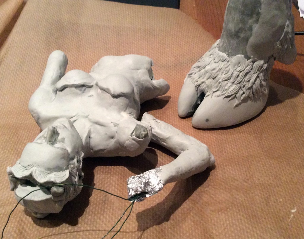 Original bust of DIana WIP Suzanne Forbes 2015