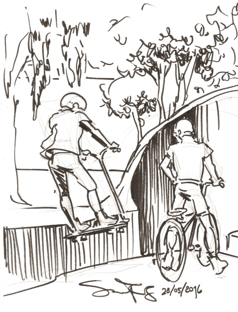 Scooter stunt in Berlin by Suzanne Forbes May 28 2016