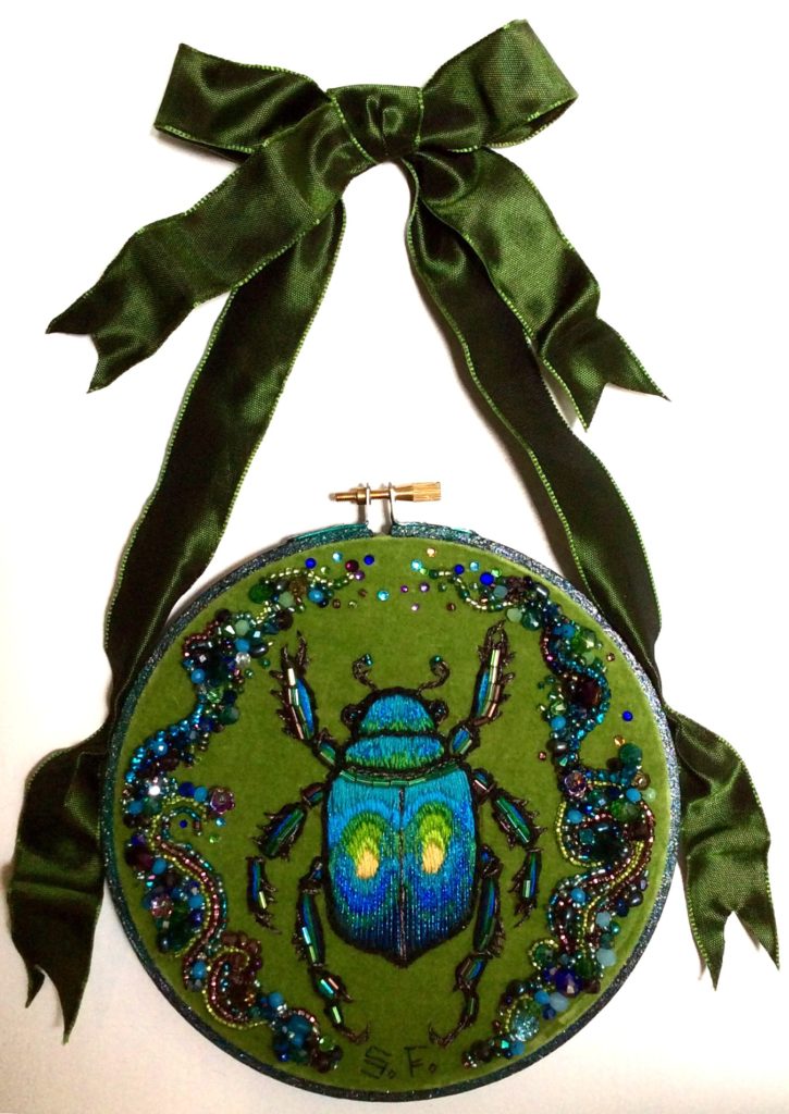 Suzanne Forbes beaded beetle August 2016