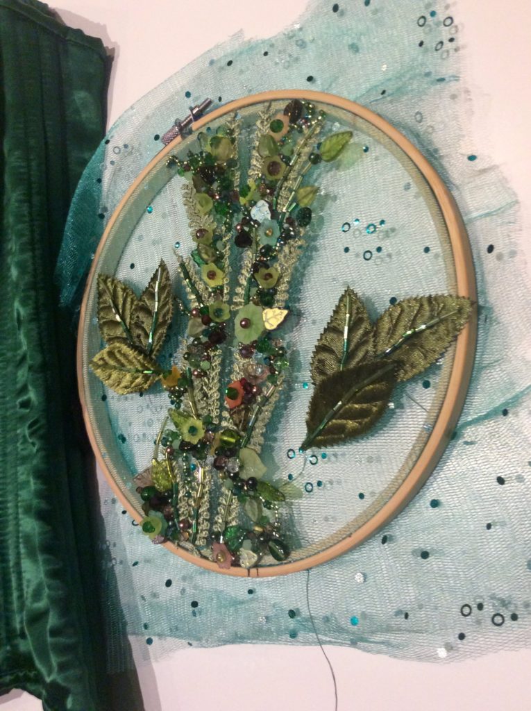 .beaded corset WIP Suzanne Forbes 2016