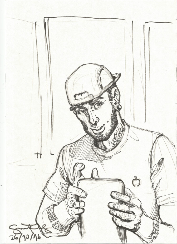 Apple store guy by Suzanne Forbes Oct 2016