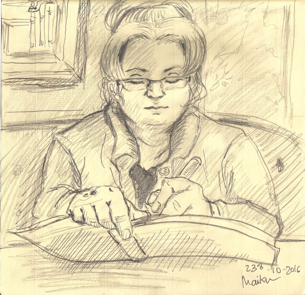 Drawing of Suzanne Forbes by Maiku-no-Koe Oct 23 2016