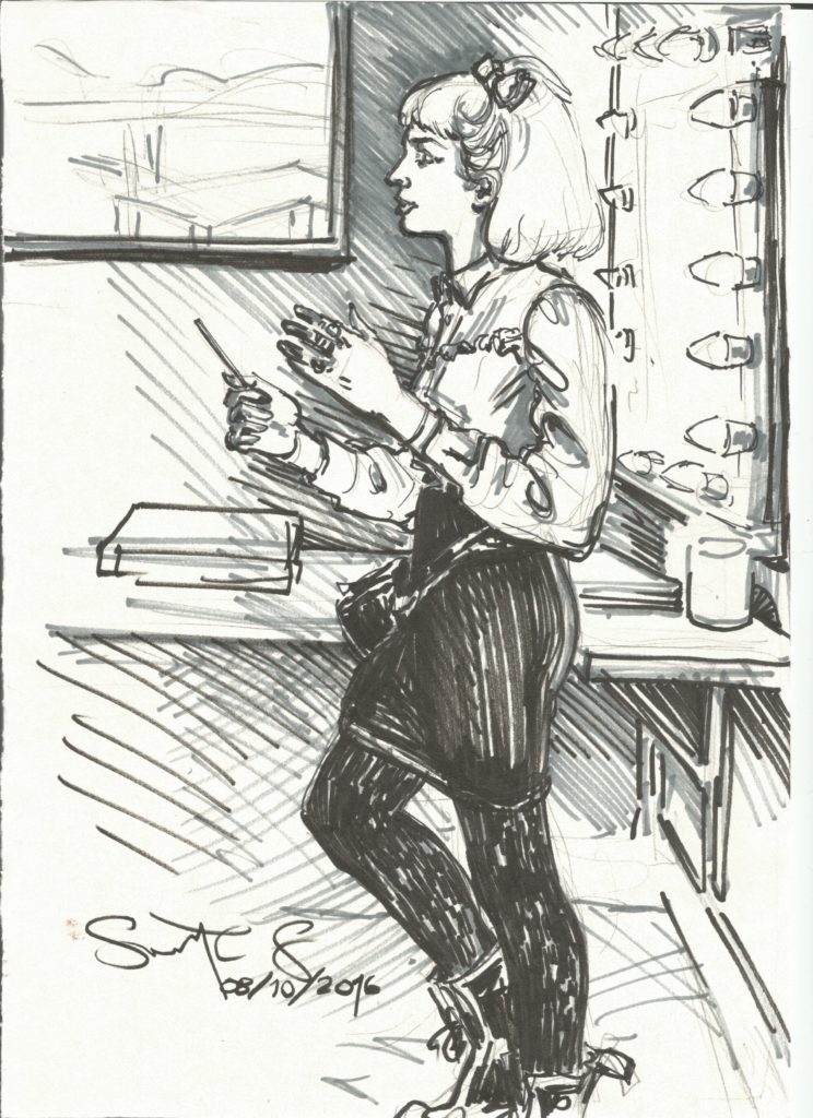 Laetitia Duveau at first IRL CuratedbyGIRLS show Oct 8 2016 by Suzanne Forbes