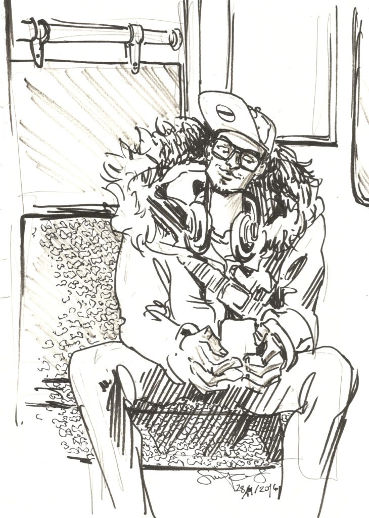 Headphones guy by Suzanne Forbes Nov 28 2016