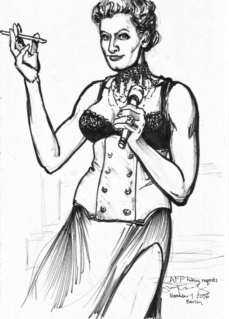 Amanda Palmer taking requests in Berlin by Suzanne Forbes Nov 1 2016