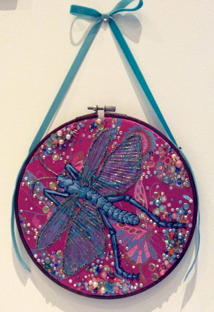  Embroidered insect by Suzanne Forbes 2017