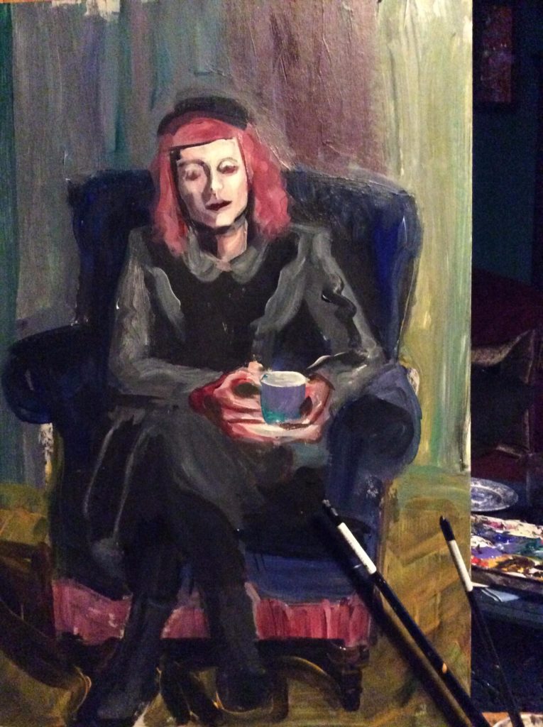 Victoria Victrola by Suzanne Forbes WIP Feb 27 2017