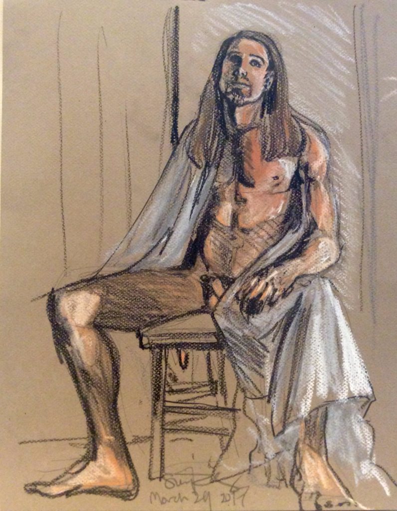 Oskar seated 35 min by Suzanne Forbes March 24 2017