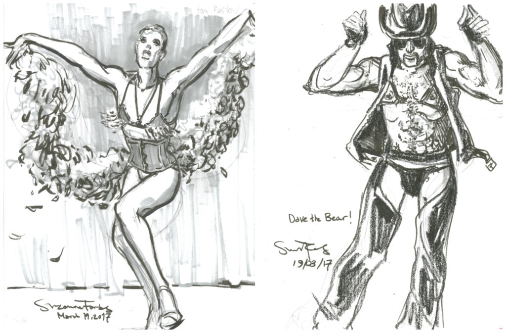 Tom Harlow and Dave the Bear at Vaudeville Variety Wintergarten Berlin March 19 2017 by Suzanne Forbes