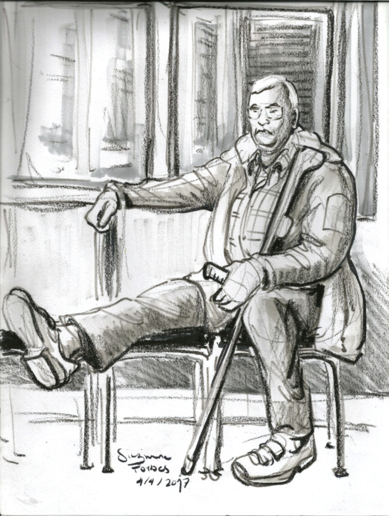 Charite older guy by Suzanne Forbes April 4 2017