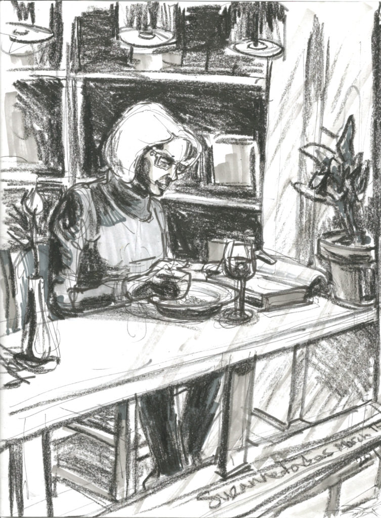 Dining alone by Suzanne Forbes March 15 2017