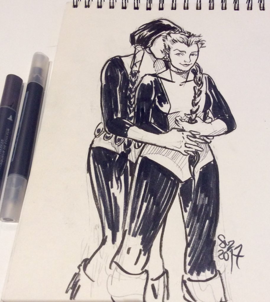 New Mutants Rahne and Dani slash by Suzanne Forbes 2017