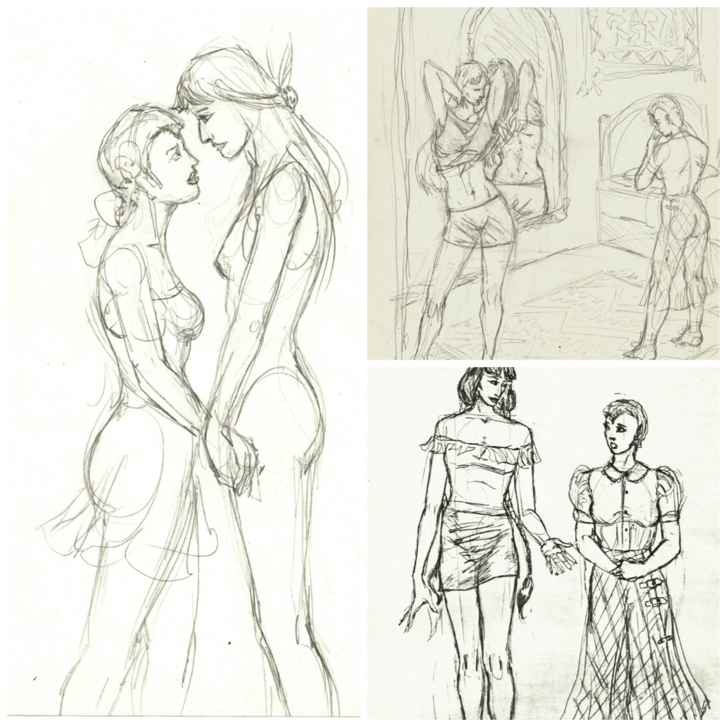 Rahne and Dani by Rachel Ketchum 1985 and 1986 