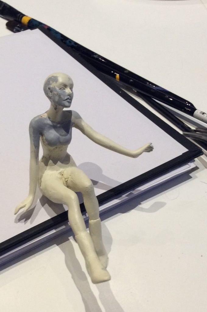 Snow queen doll WIP Suzanne Forbes