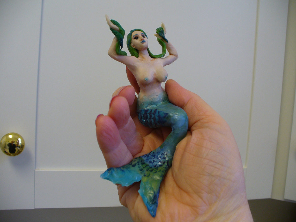 my first polymer clay OOAK doll by Suzanne Forbes 2011