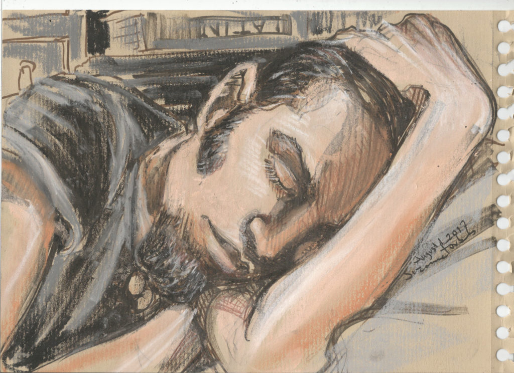 D sleeping August 1 2017 by Suzanne Forbes