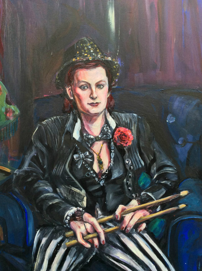 Portrait of Rah Hell by Suzanne Forbes Aug 2017 detail