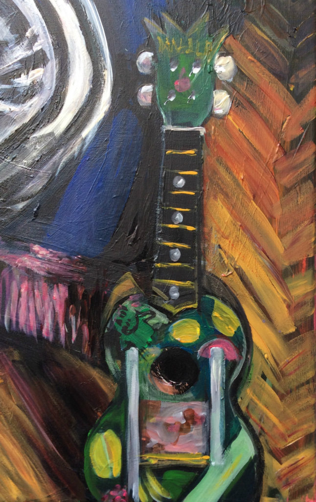 Rah Hell ukelele from portrait by Suzanne Forbes Aug 2017
