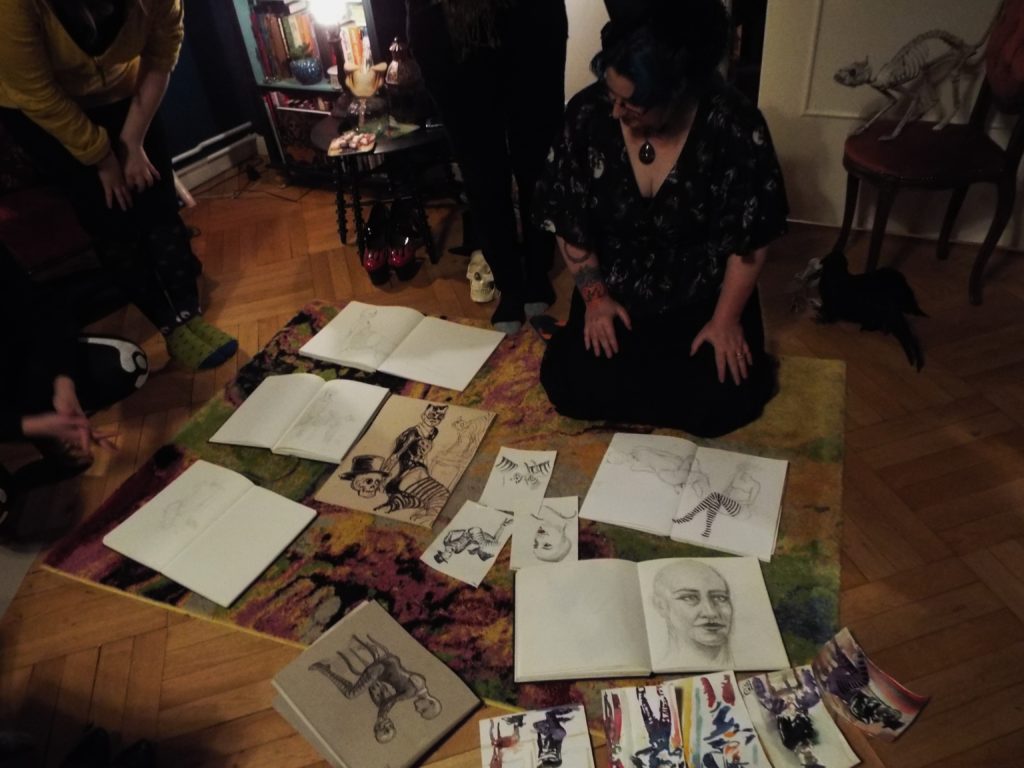 Artwork made at the First Womans Art Salon Oct 30 2017 photo by Suzanne Wegh