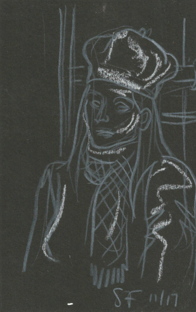 black and white unterwegs hat november 2017 Suzanne Forbes