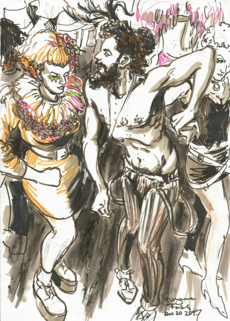 Dancers at Bordello Bizarre by Suzanne Forbes Dec 20 2017