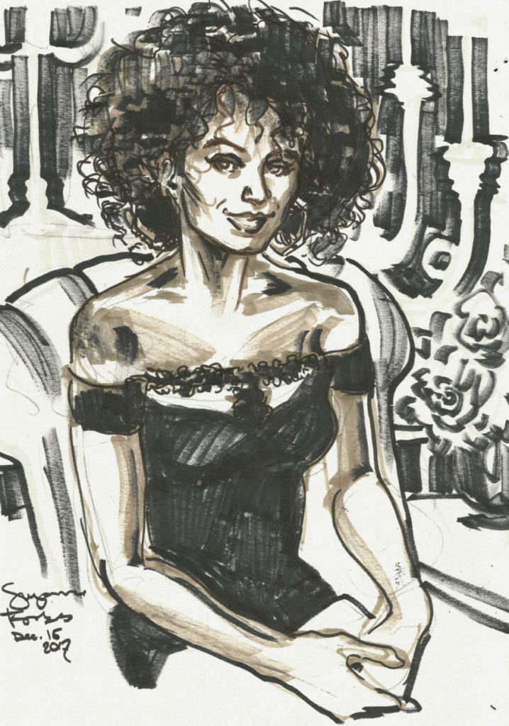 Guest at holiday party by Suzanne Forbes Dec 15 2017