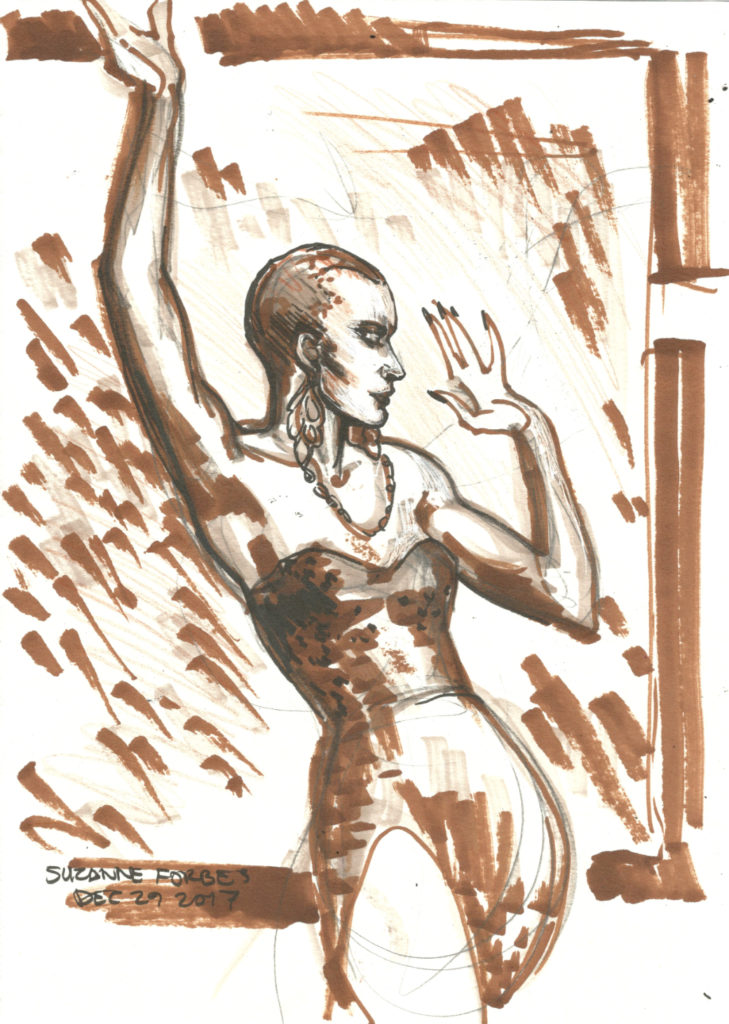 Miss Natasha Enquist performing at Club Gretchen Dec 29 2017 by Suzanne Forbes