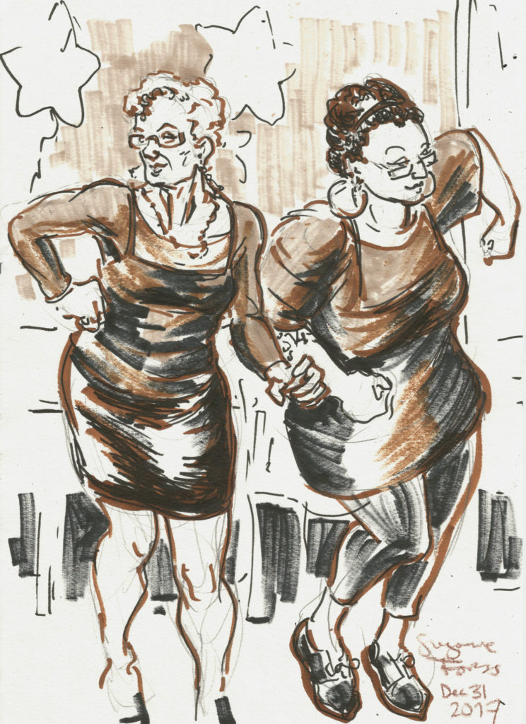 Women dancing at Lagari by Suzanne Forbes Dec 31 2017