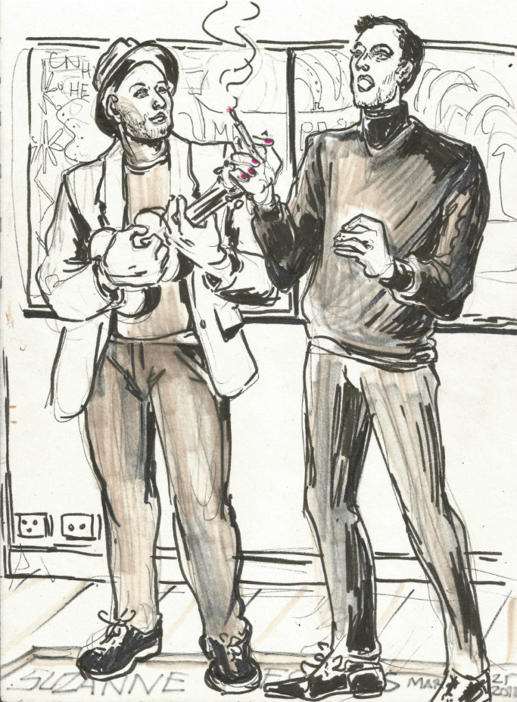 H Geil at art Salon March 21 2018 by Suzanne Forbes