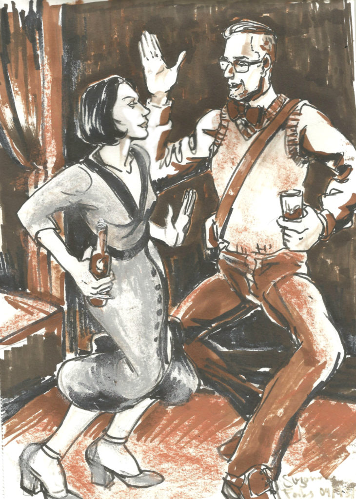 Dancers at Full Moon Cabaret by Suzanne Forbes April 13 2018